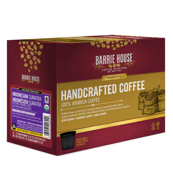 Barrie House-Indonesia Sumatra Single Serve Coffee 24 Pack