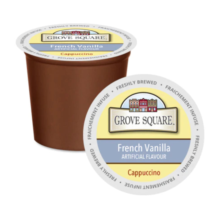 Grove Square-French Vanilla Cappucino Single Serve 24 Pack