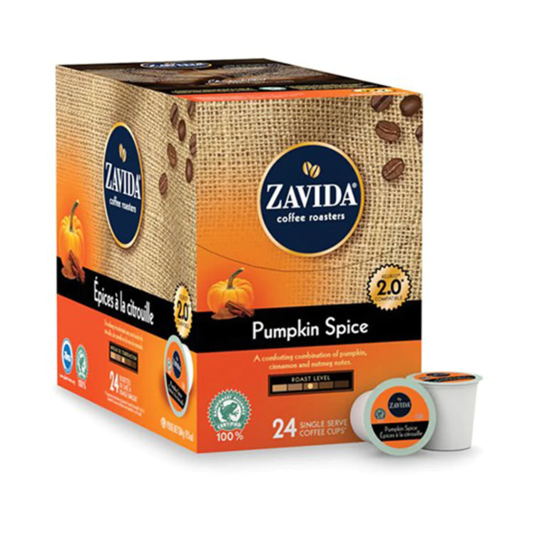 Zavida-Pumpkin Spice Single Serve Coffee 24 Pack