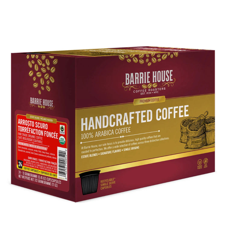 Barrie House-Arrosto Scuro Single Serve Coffee 24 Pack