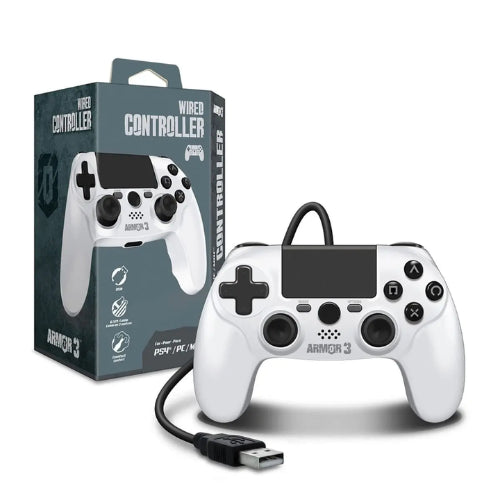 Wired Controller PS4/PC/MAC (White) [Armor 3]