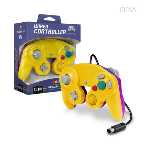 Gamecube/Wii Wired Controller Yellow/Purple (Cirka)