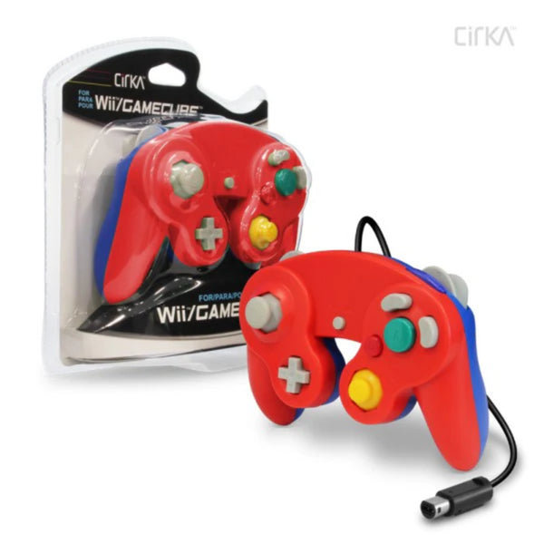 Gamecube/Wii Wired Controller Red/Blue (Cirka)