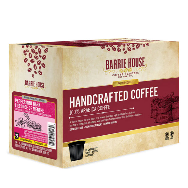 Barrie House-Peppermint Bark Single Serve Coffee 24 Pack