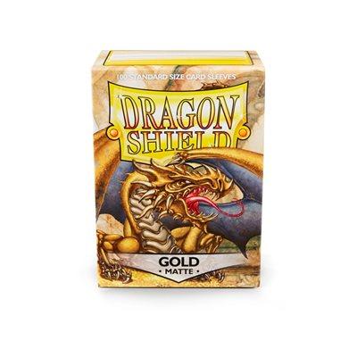 Dragon Shield Sleeves (Gold Matte) (100 count)