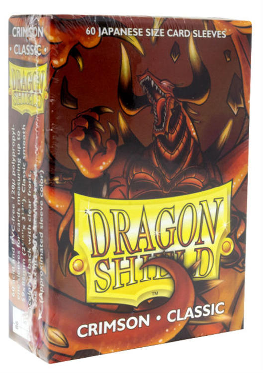 Dragon Shield Japanese Sleeves (Crimson) (60 count)