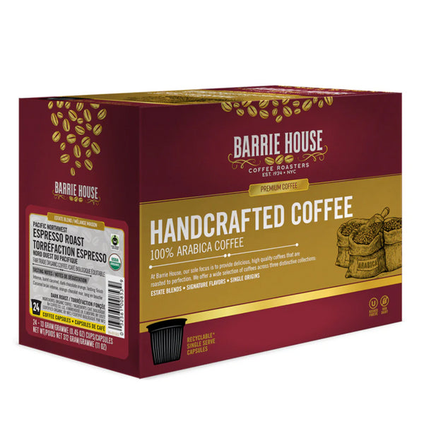 Barrie House-Pacific Northwest Espresso Roast Single Serve Coffee 24 Pack