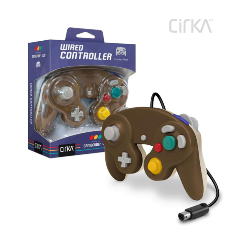 Gamecube/Wii Wired Controller Beige/Brown (Cirka)