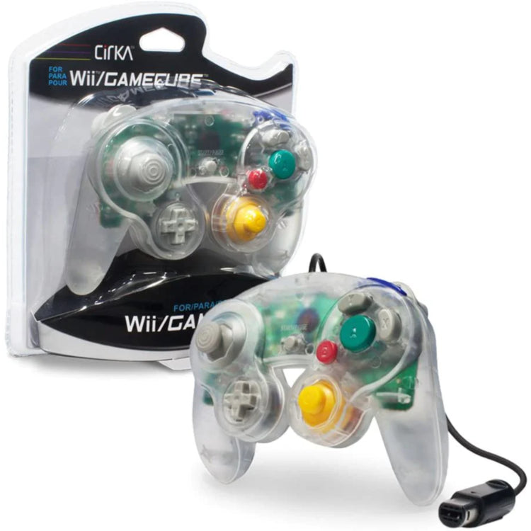 Gamecube/Wii Wired Controller Clear (Cirka)