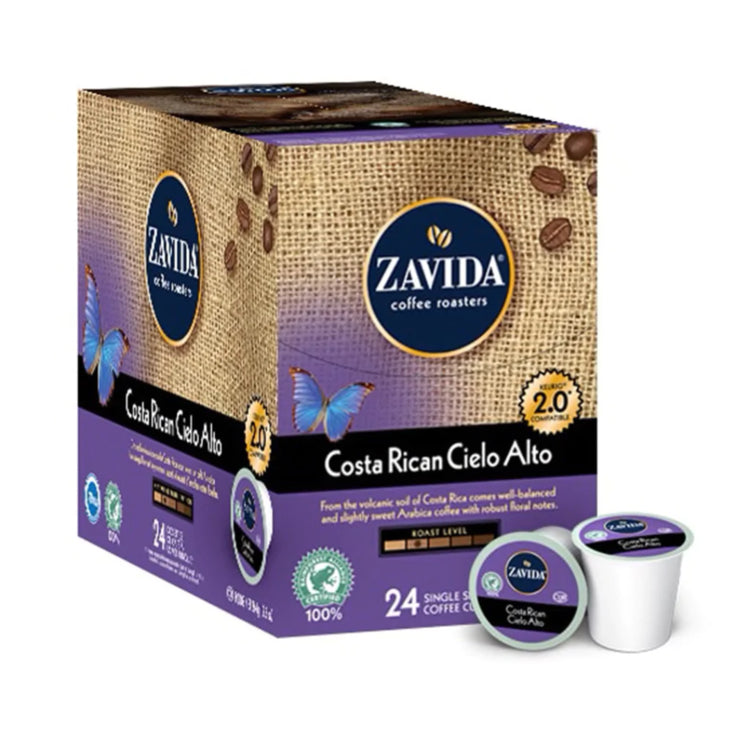 Zavida-Costa Rican Cielo Alto Single Serve Coffee 24 Pack