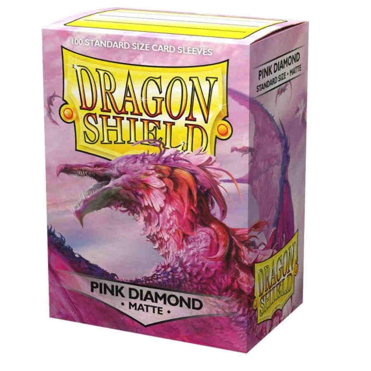 Dragon Shield Sleeves (Pink Diamond Matte) (100 count)