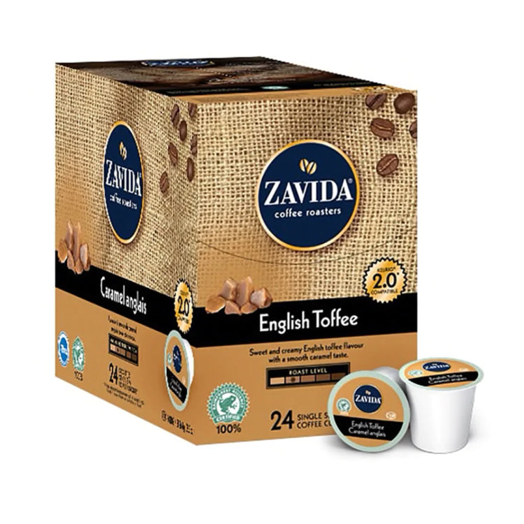 Zavida-English Toffee Single Serve Coffee 24 Pack
