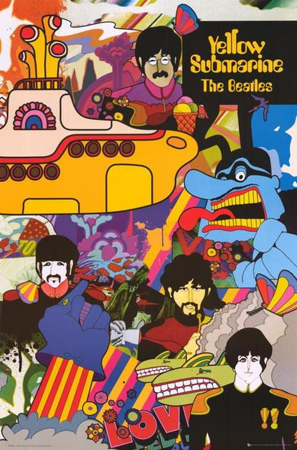 Beatles, The: Yellow Submarine V3 (Poster)