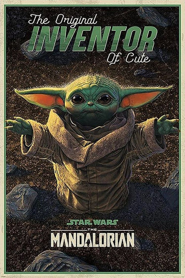 Mandalorian: Baby Yoda Inventor of Cute (Poster)