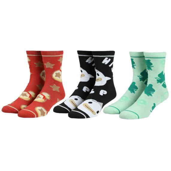 Animal Crossing Themed 3 Pack Socks Gift Set