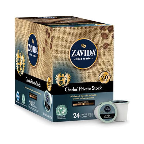 Zavida-Charles' Private Stock Single Serve Coffee 24 Pack