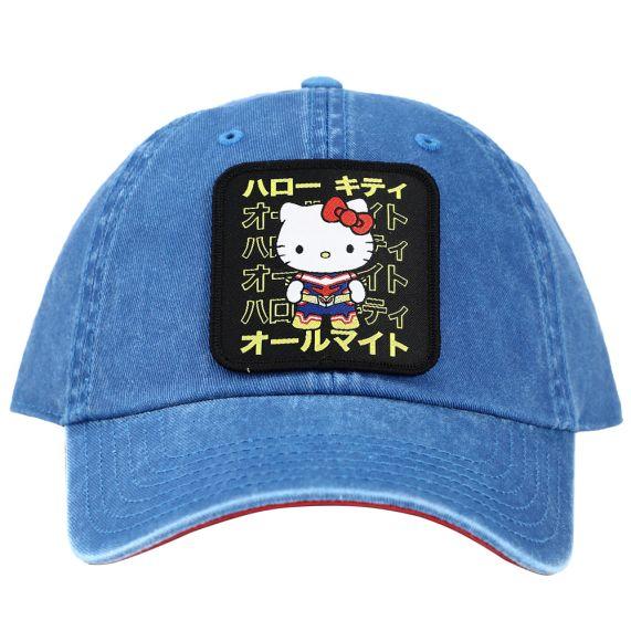 Hello Kitty X My Hero Academia Pigment Dye Dad Hat Blue