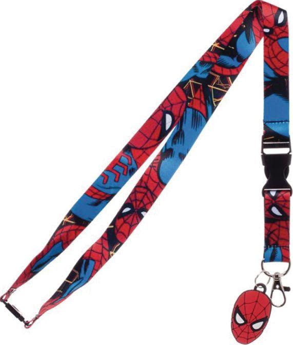 Marvel Comics Spider-man Lanyard Necklace Detachable ID Holder Keychain