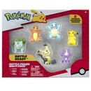 Pokemon Battle Figure Multipack (Pikachu, Mimikyu, Toxel, Bulbasaur, Charmander, Squirtle)
