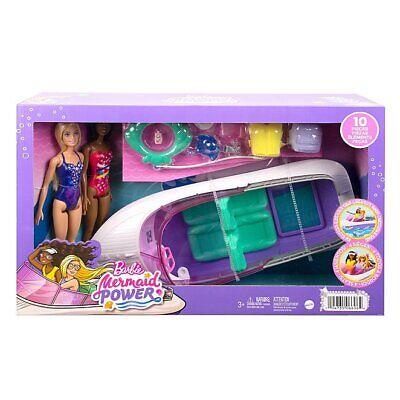 Barbie Mermaid Power Dolls and Boat Playset