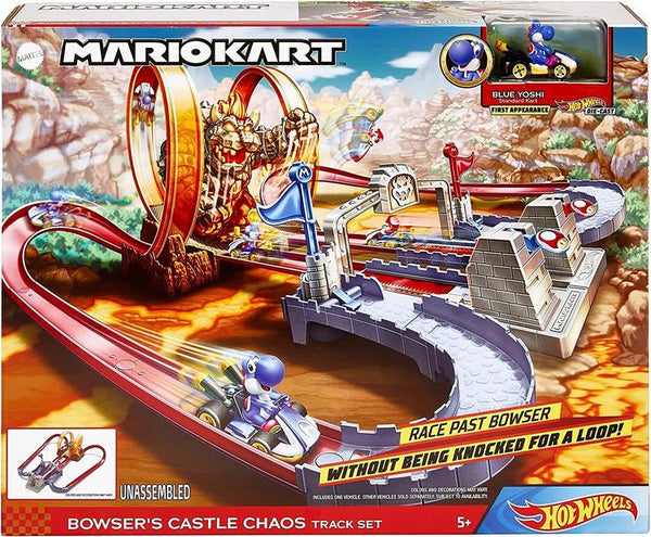 Hot Wheels Mario Kart Bowser's Castle Chaos Play Set