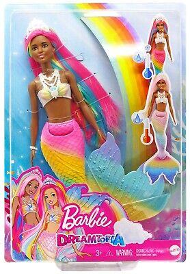 Barbie Dreamtopia Rainbow Magic Mermaid Doll with Rainbow Hair and Water-Activated Color Change Feature 2