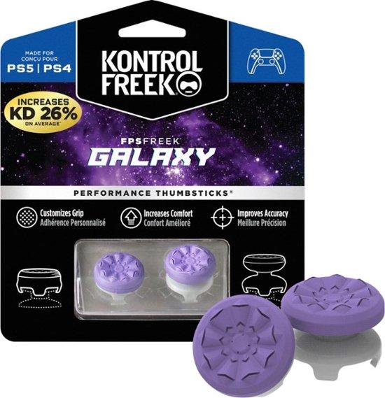 KontrolFreek - FPS Freek Galaxy 4 Prong Performance Thumbstick for PS5 and PS4 - Purple