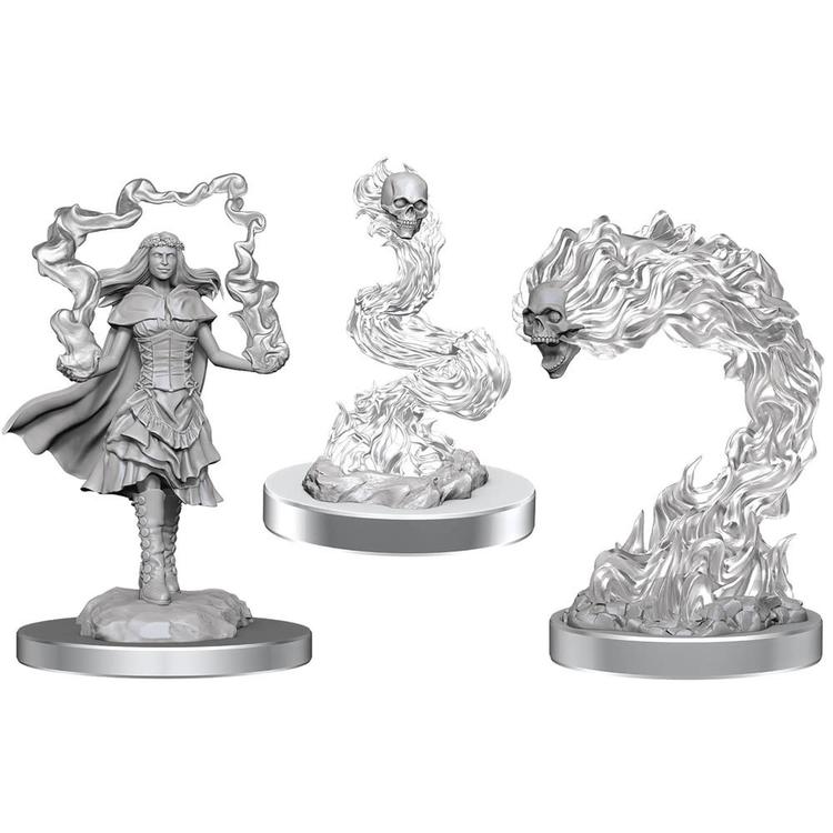D&D Nolzur's Marvelous Miniatures - Wave 21: Dark Spellcaster & Flameskulls
