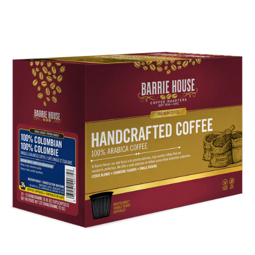 Barrie House-100% Colombian Single Serve Coffee, 24 Pack