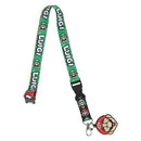 Super Mario Bros - Mario/Luigi Lanyard With Mario Head Charm