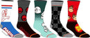 Super Mario Bros DK Bowser Mystery Box 5 Pack Crew Socks