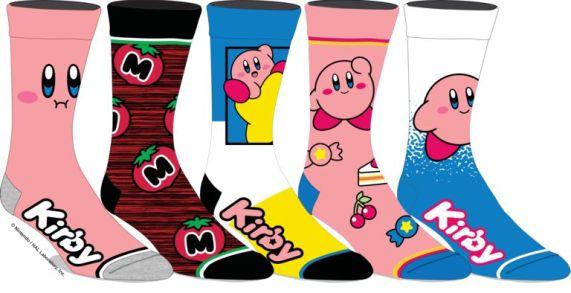 Kirby - 5 Pack Crew Sock Bundle