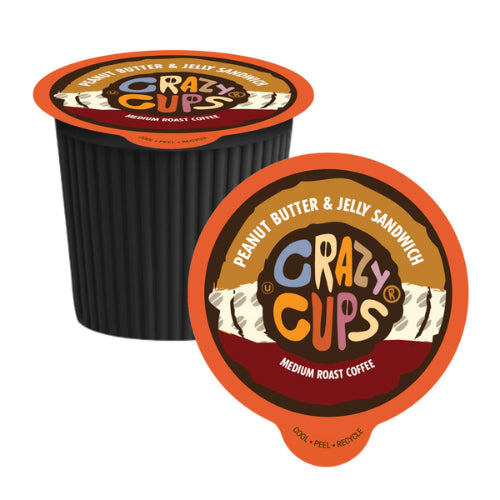 Crazy Cups-Peanut Butter & Jelly Sandwhich Single Serve Coffee 22 Pack