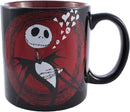 Nightmare Before Christmas Jack Skellington With Skulls and Hearts Jumbo Ceramic Mug, 20oz