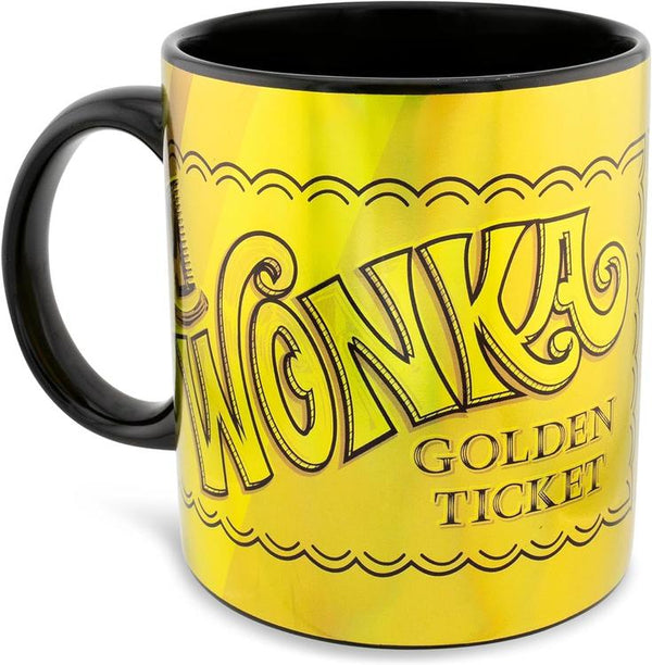 Willy Wonka Golden Ticket Ceramic Jumbo Mug, 20oz