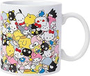 Hello Kitty and Friends Featuring Badtz-Maru, Keroppi, My Melody, Pochacco, Chococat, Pompompurin, and Little Twin Stars Ceramic Mug, 20 Oz