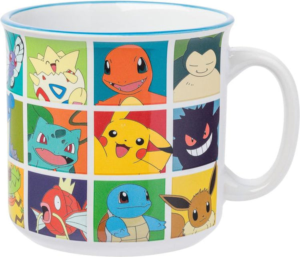 Pokemon Character Grid Ceramic Camper Mug, 20oz