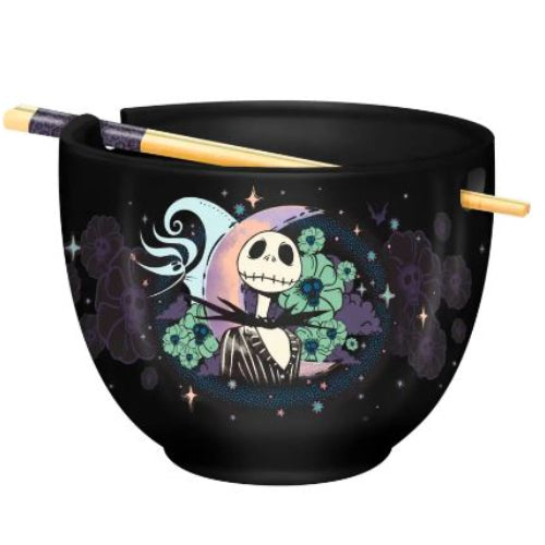 Nightmare Before Christmas Starry Night Ramen Bowl & Chopstick, 20oz