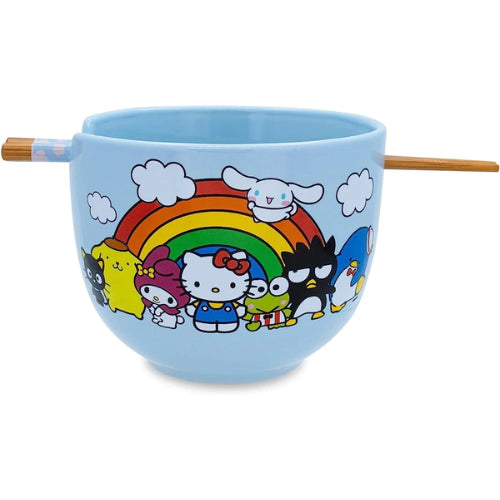 Hello Kitty Sanrio Group Ramen Bowl & Chopsticks, 20oz