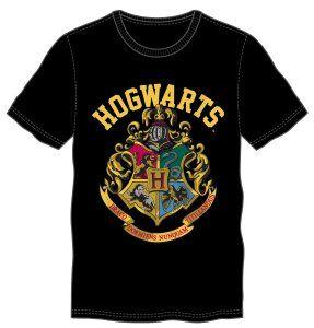 Harry Potter Hogwarts Crest Black T-shirt (xlarge)