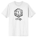 D&D "Crap" White T-shirt (medium)