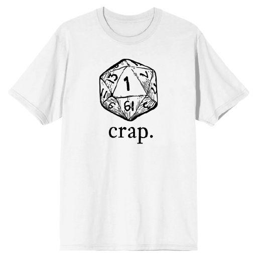 D&D "Crap" White T-shirt (large)