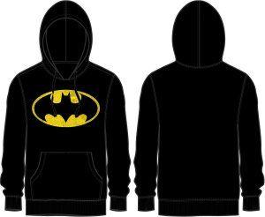 Batman Yellow Logo Black Hoodie (small)