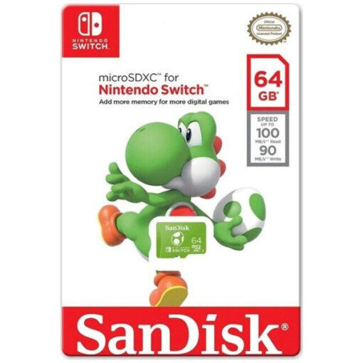 Sandisk Micro SD Card - Nintendo Switch (Yoshi) 64GB