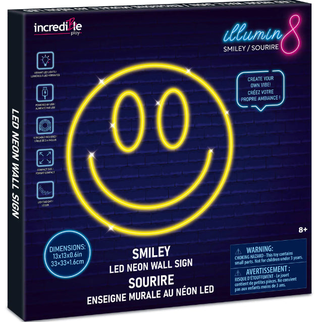 Smiley Face Neon LED Sign